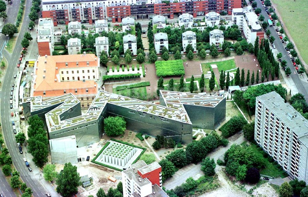 Luftbild Berlin-Kreuzberg - Neubau des Jüdischen Museums in der Lindenstraße in Berlin-Kreuzberg