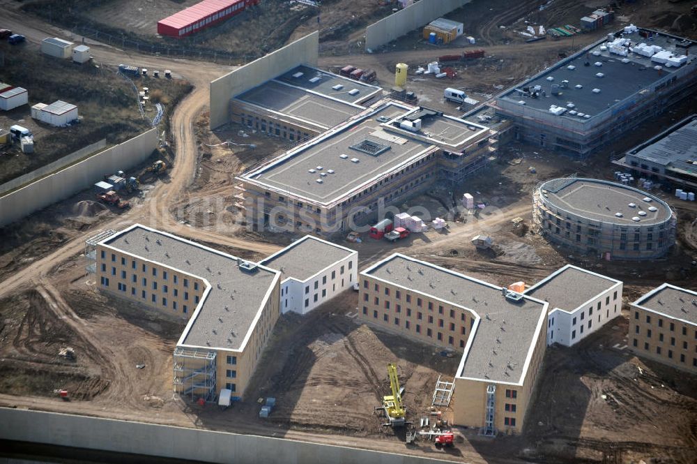 Arnstadt aus der Vogelperspektive: Neubau der Jugendstrafanstalt JVA Arnstadt