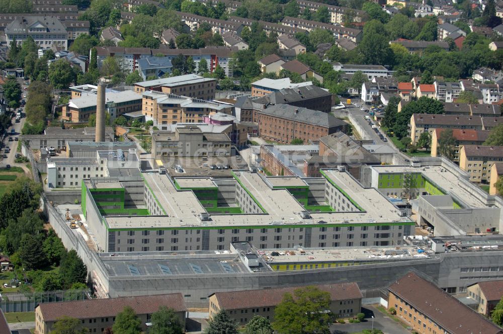 Luftbild Frankfurt am Main - Neubau der Justizvollzugsanstalt Frankfurt am Main I (JVA I) im Frankfurter Stadtteil Preungesheim