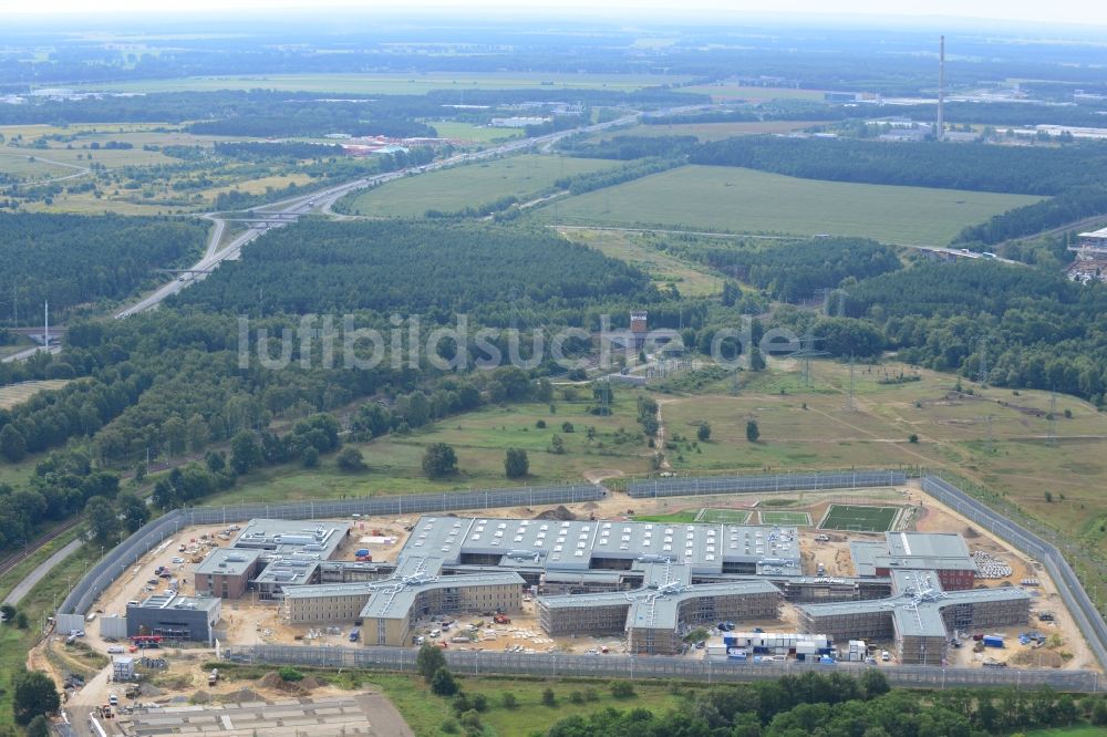 Luftbild Großbeeren - Neubau der Justizvollzugsanstalt Heidering Großbeeren im Bundesland Brandenburg