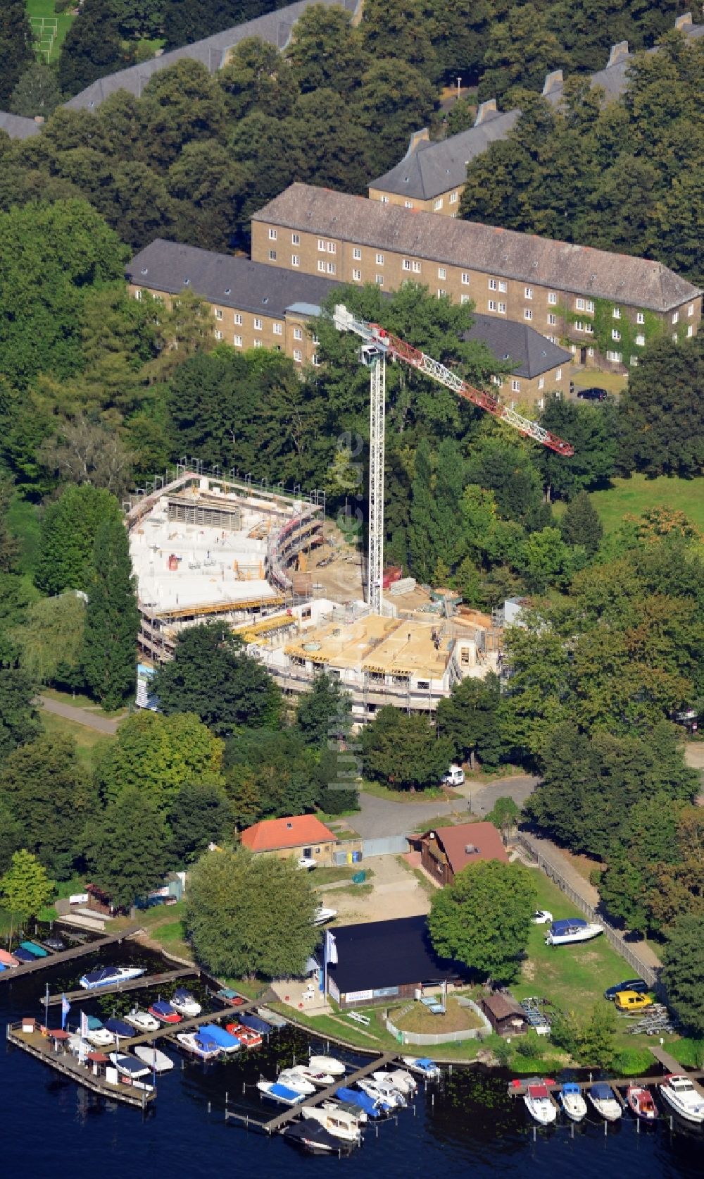 Potsdam aus der Vogelperspektive: Neubau des Kiewitt 21 in Potsdam im Bundesland Brandenburg