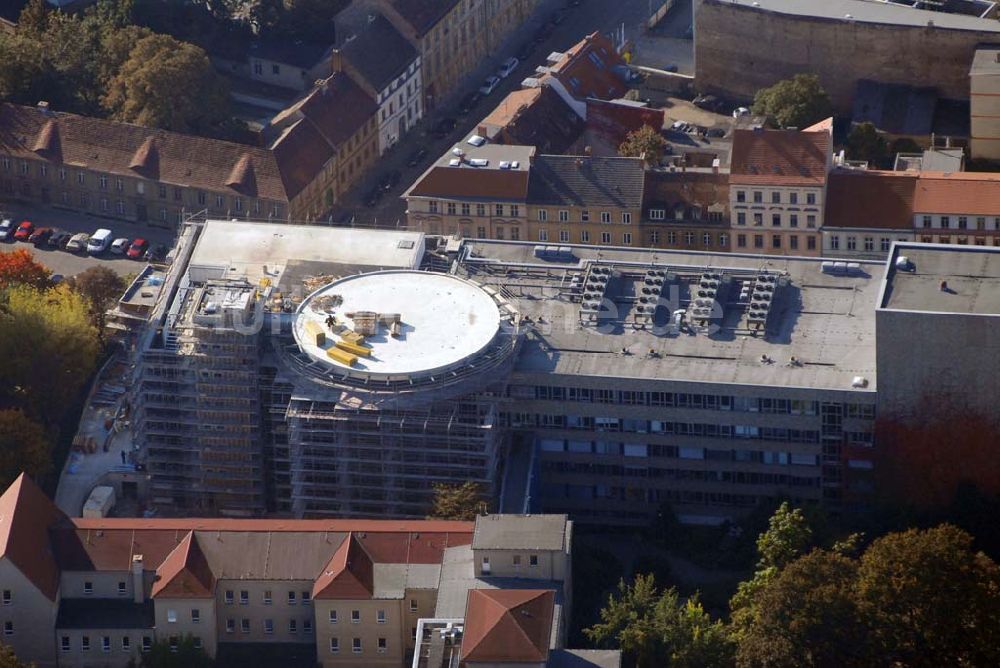 Potsdam aus der Vogelperspektive: Neubau am Klinikum Ernst von Bergmann