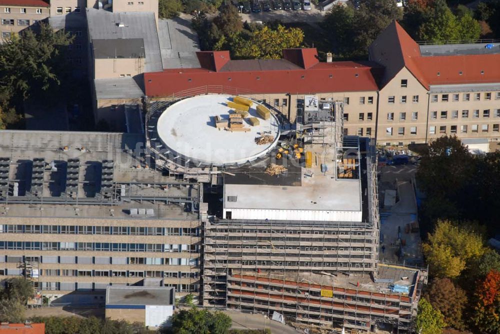 Potsdam aus der Vogelperspektive: Neubau am Klinikum Ernst von Bergmann