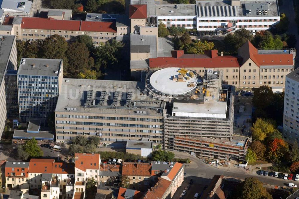 Luftbild Potsdam - Neubau am Klinikum Ernst von Bergmann