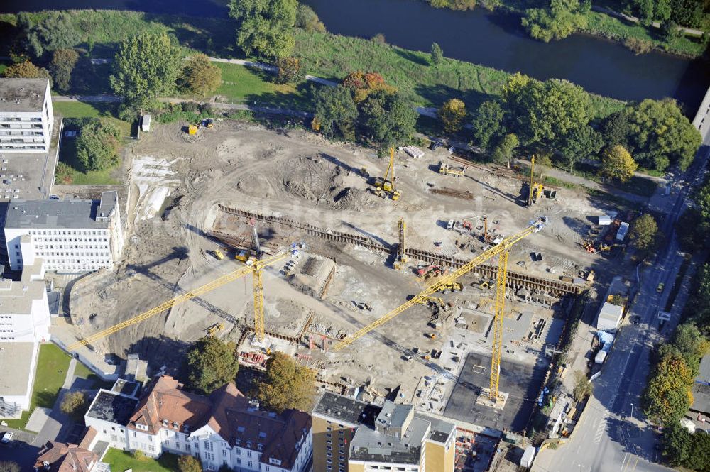 Hannover aus der Vogelperspektive: Neubau des Klinikums in Hannover