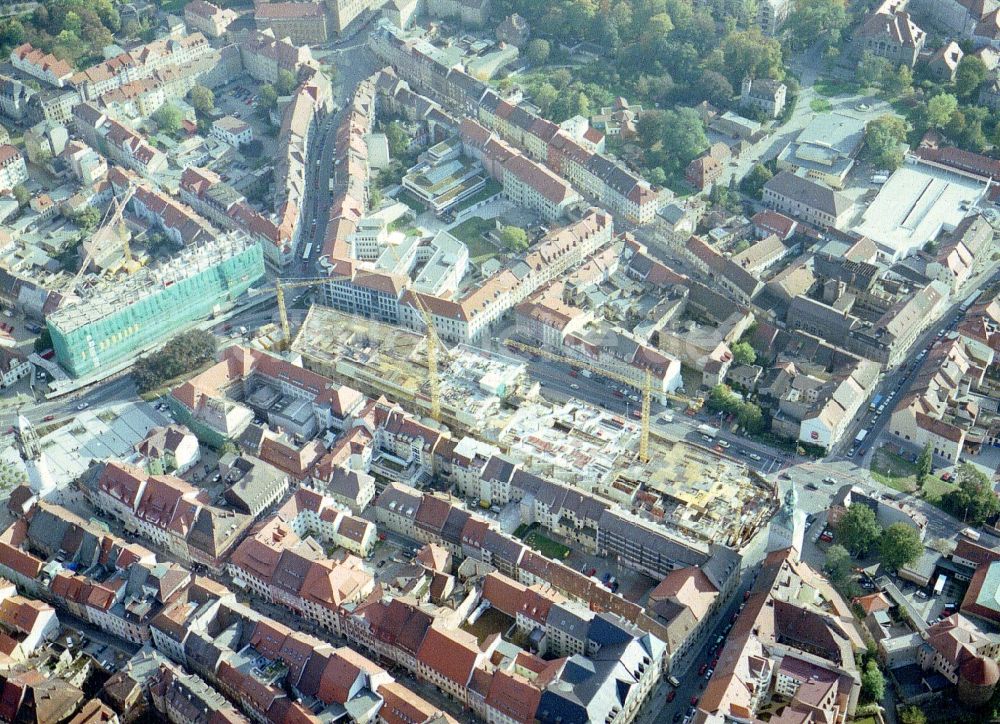 Luftaufnahme Bautzen - Neubau des Kornmarkt- Center in Bautzen im Bundesland Sachsen, Deutschland