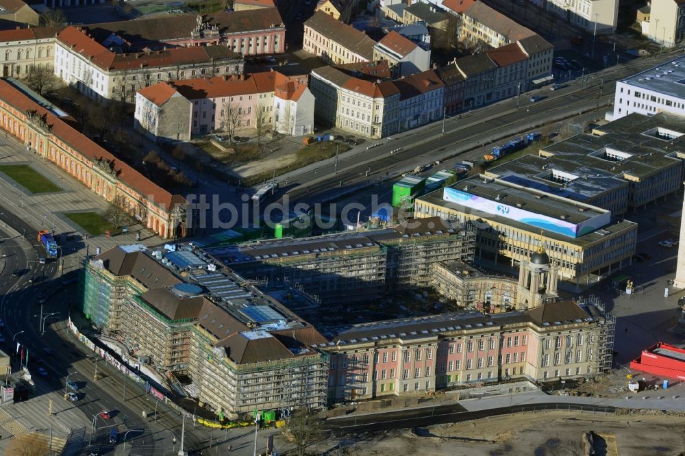 Luftbild Potsdam - Neubau des Landtages in Potsdam im Bundesland Brandenburg