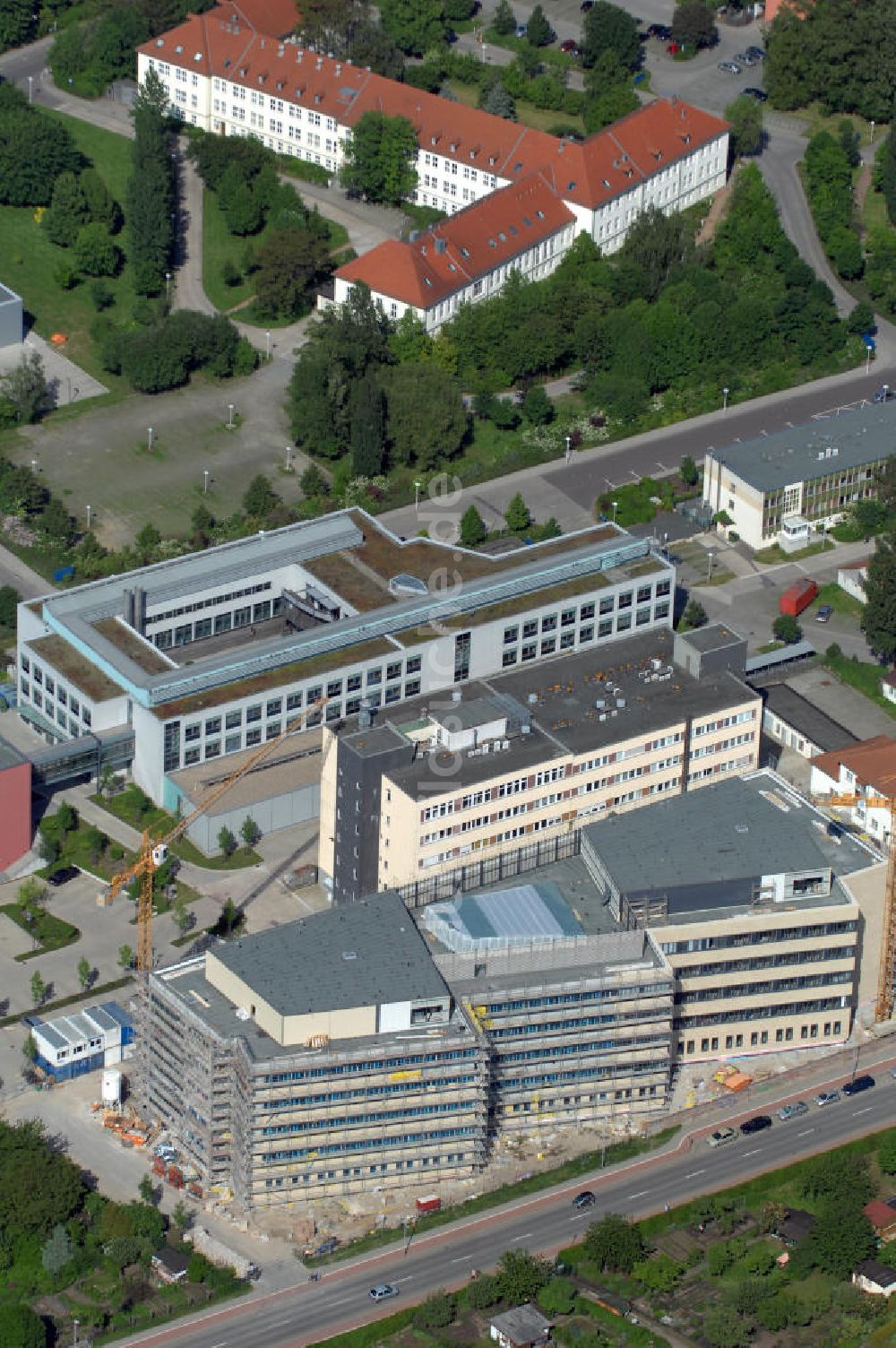 Luftbild Magdeburg - Neubau Leibniz Institut Magdeburg