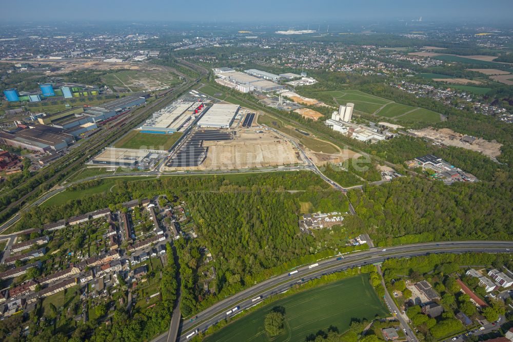 Luftbild Dortmund - Neubau des Logistikzentrums auf dem ehemaligen Hoeschgelände in Dortmund im Bundesland Nordrhein-Westfalen, Deutschland