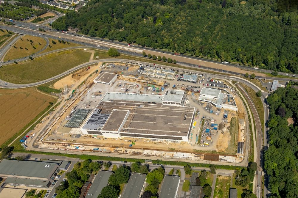 Dortmund von oben - Neubau des Logistikzentrums Geldspeicher der Deutschen Bundesbank in Dortmund im Bundesland Nordrhein-Westfalen