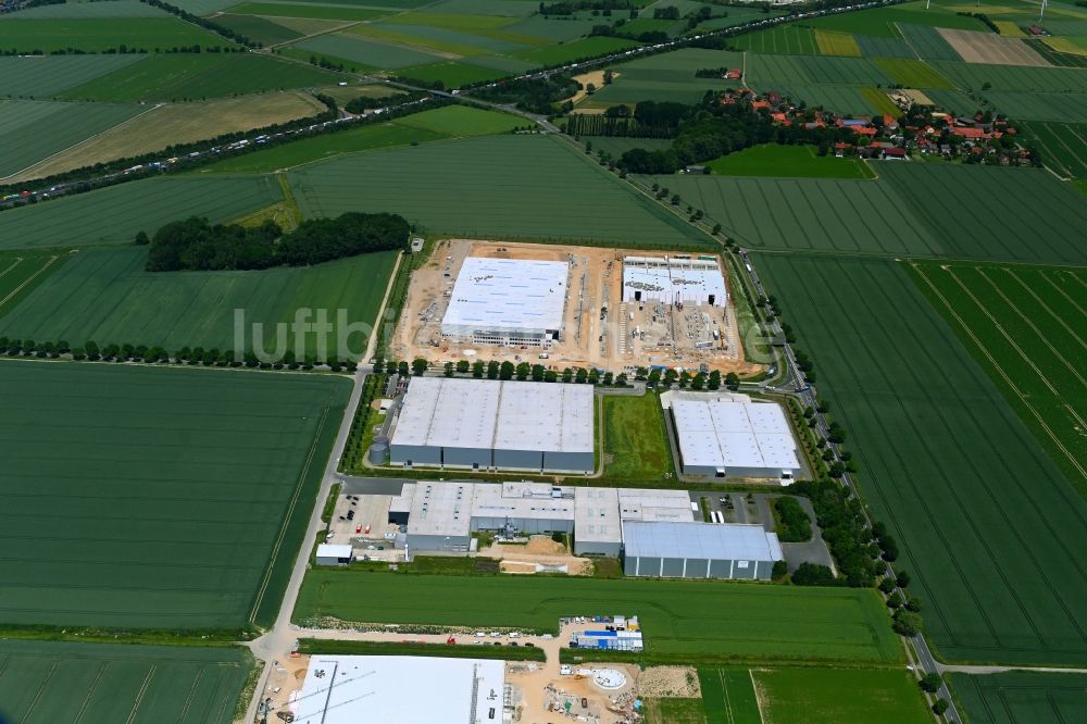 Luftaufnahme Barsinghausen - Neubau des Logistikzentrums Hohes Feld in Barsinghausen im Bundesland Niedersachsen, Deutschland