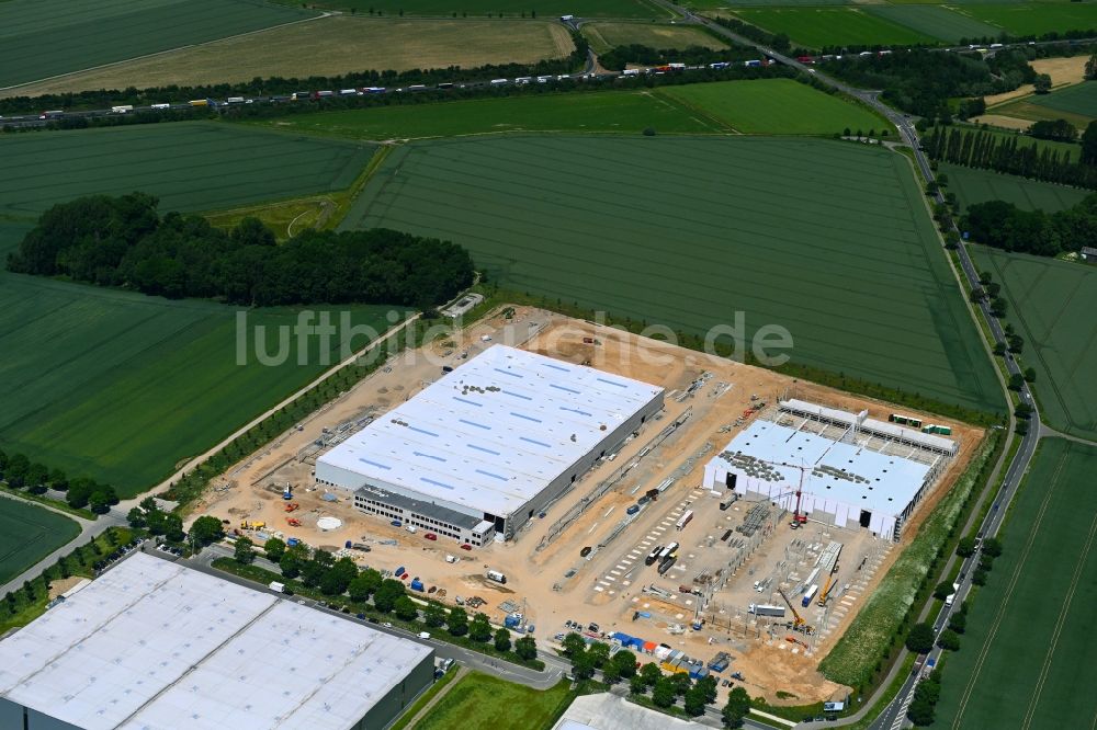 Barsinghausen aus der Vogelperspektive: Neubau des Logistikzentrums Hohes Feld in Barsinghausen im Bundesland Niedersachsen, Deutschland