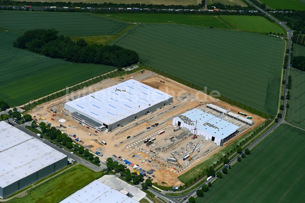 Luftbild Barsinghausen - Neubau des Logistikzentrums Hohes Feld in Barsinghausen im Bundesland Niedersachsen, Deutschland