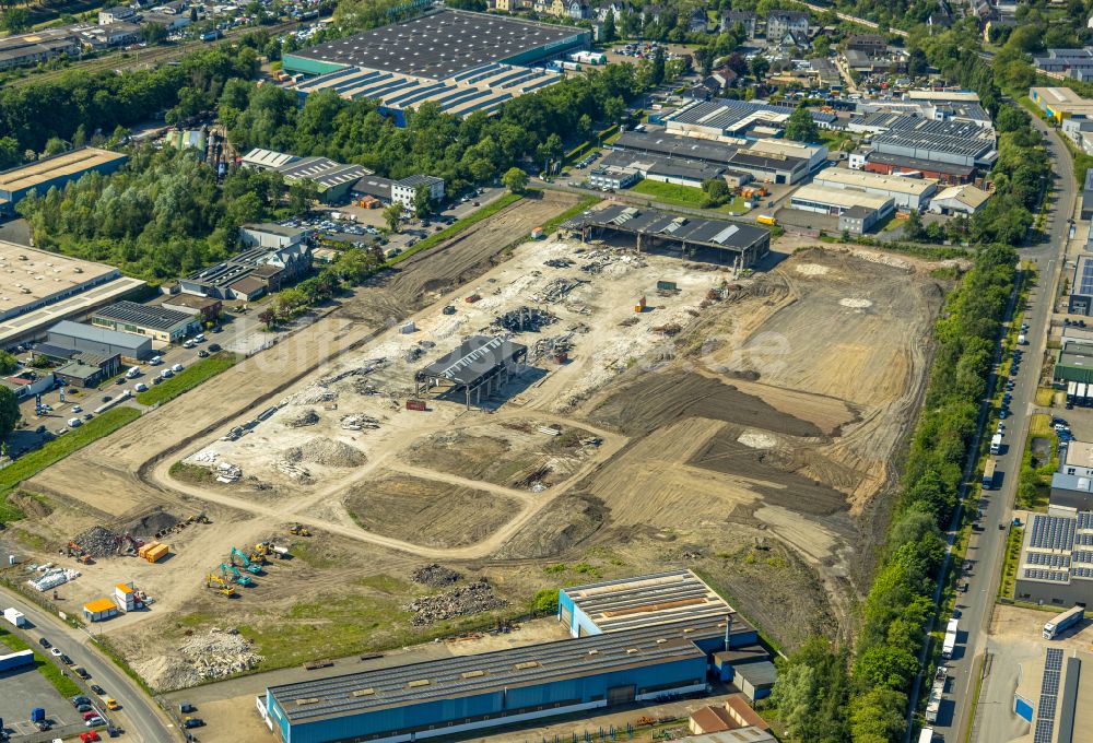 Bottrop von oben - Neubau des Logistikzentrums DC1 und DC2 - Prologis Park in Bottrop im Bundesland Nordrhein-Westfalen, Deutschland