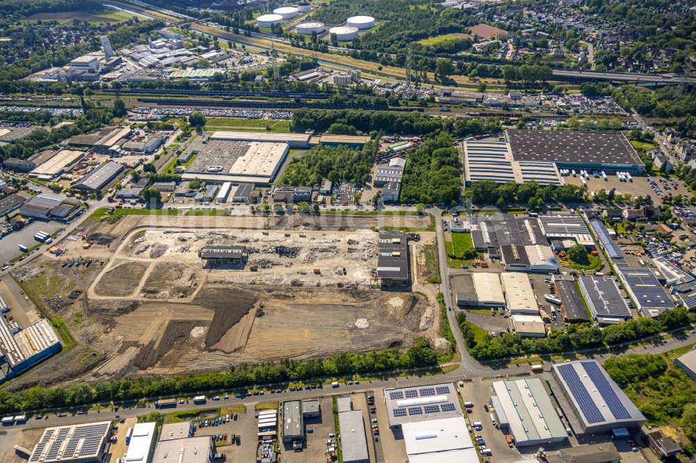 Bottrop aus der Vogelperspektive: Neubau des Logistikzentrums DC1 und DC2 - Prologis Park in Bottrop im Bundesland Nordrhein-Westfalen, Deutschland