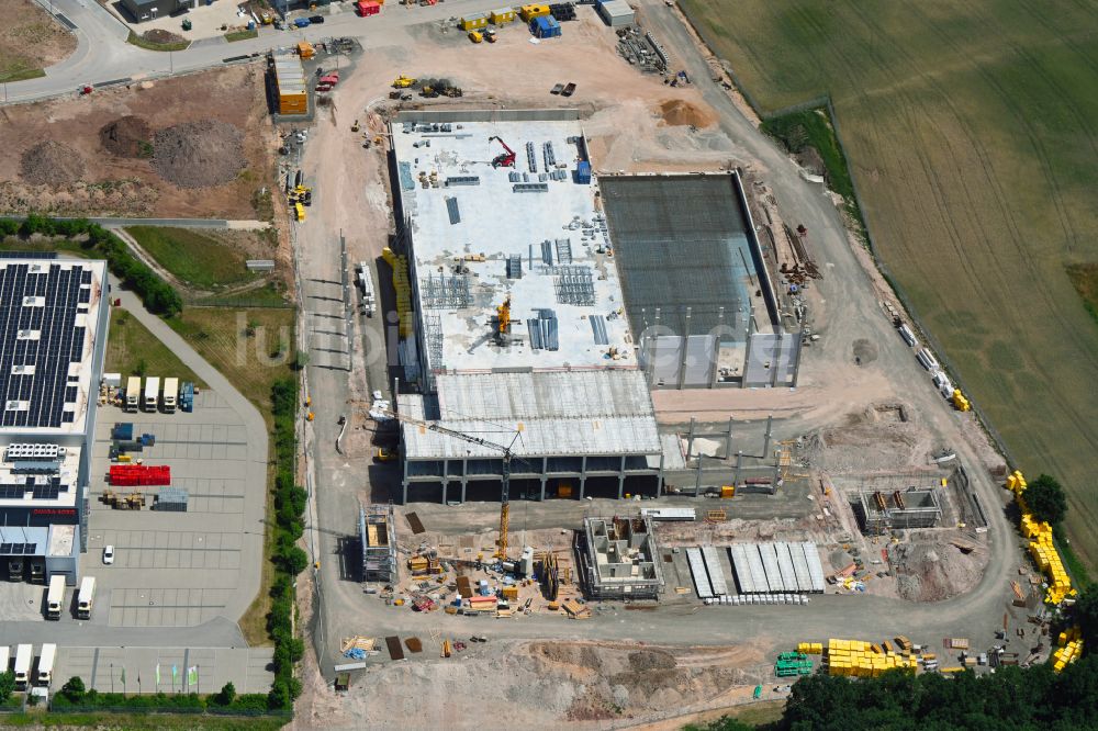 Rednitzhembach von oben - Neubau des Logistikzentrums in Rednitzhembach im Bundesland Bayern, Deutschland