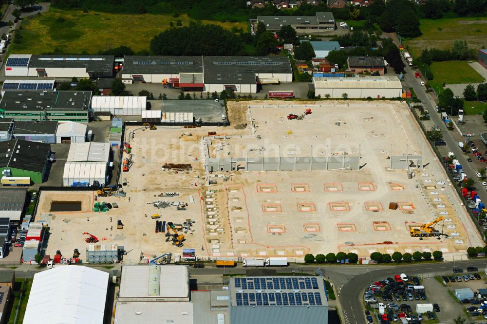 Neu Wulmstorf aus der Vogelperspektive: Neubau des Logistikzentrums der SEGRO Deutschland GmbH in Neu Wulmstorf im Bundesland Niedersachsen, Deutschland