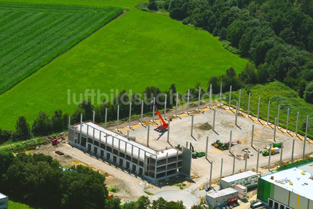 Wedemark von oben - Neubau des Logistikzentrums in Wedemark im Bundesland Niedersachsen, Deutschland