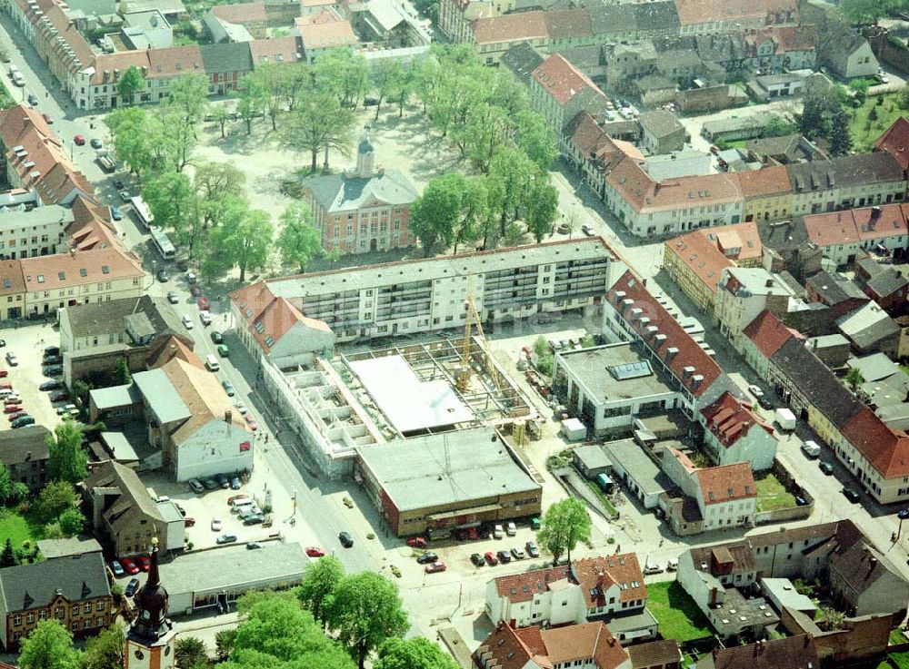 Luftbild Templin / Brandenburg - Neubau am Markt in Templin / Brandenburg