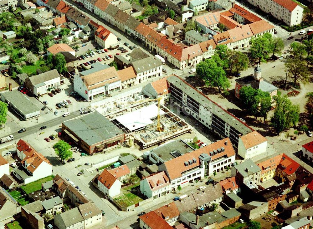 Luftaufnahme Templin / Brandenburg - Neubau am Markt in Templin / Brandenburg