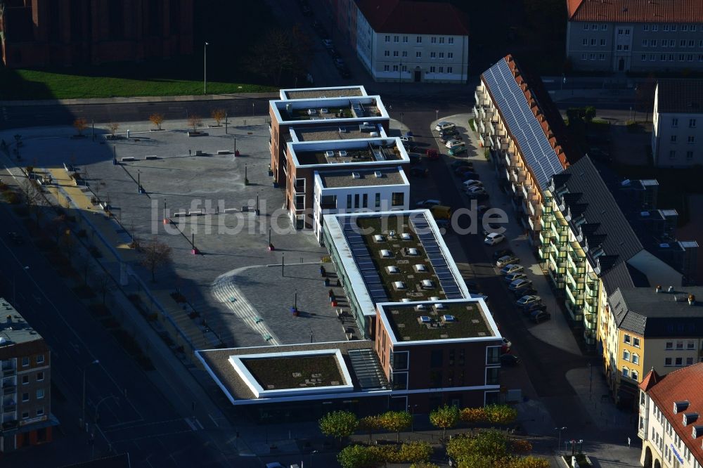 Luftaufnahme Prenzlau - Neubau Marktberg in Prenzlau im Bundesland Brandenburg