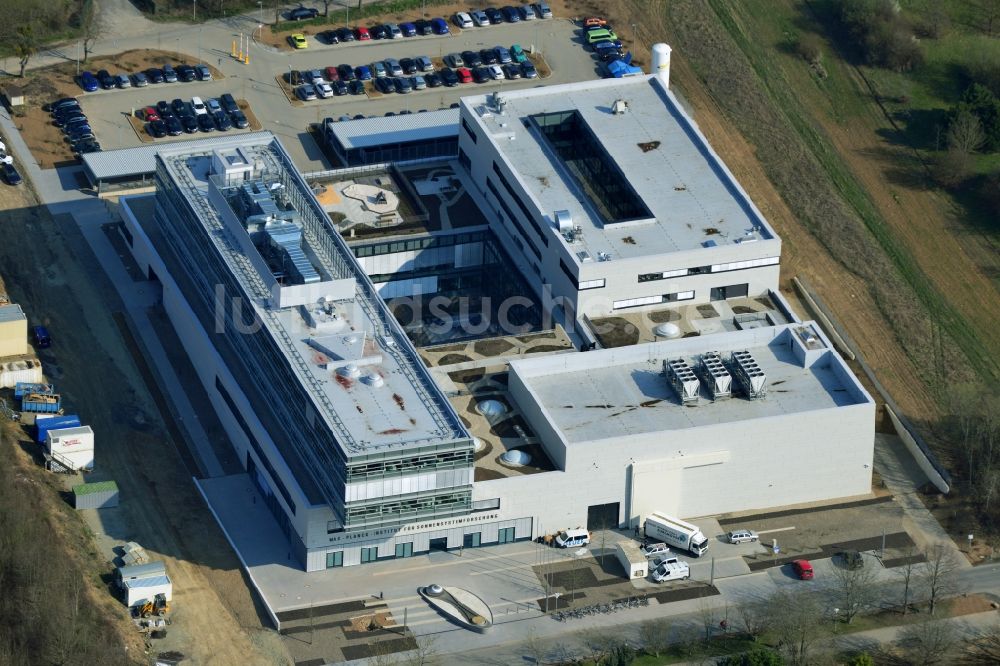 Göttingen aus der Vogelperspektive: Neubau des Max-Planck-Institut für Sonnensystemforschung in Göttingen im Bundesland Niedersachsen