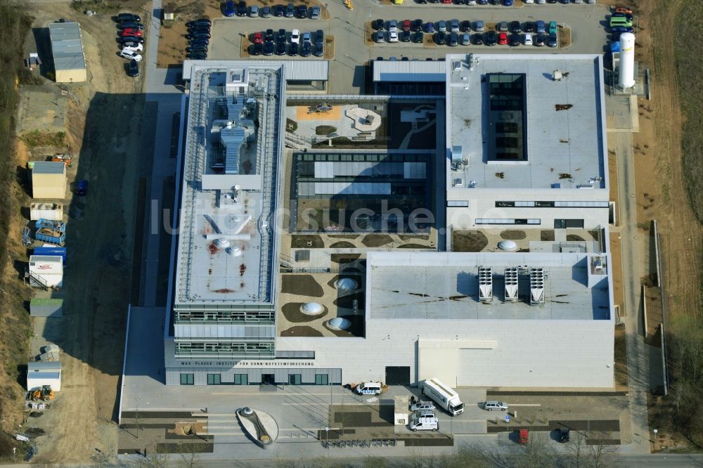 Luftaufnahme Göttingen - Neubau des Max-Planck-Institut für Sonnensystemforschung in Göttingen im Bundesland Niedersachsen