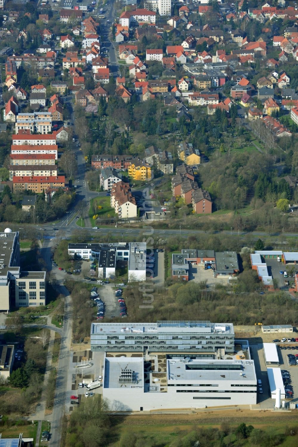 Luftbild Göttingen - Neubau des Max-Planck-Institut für Sonnensystemforschung in Göttingen im Bundesland Niedersachsen