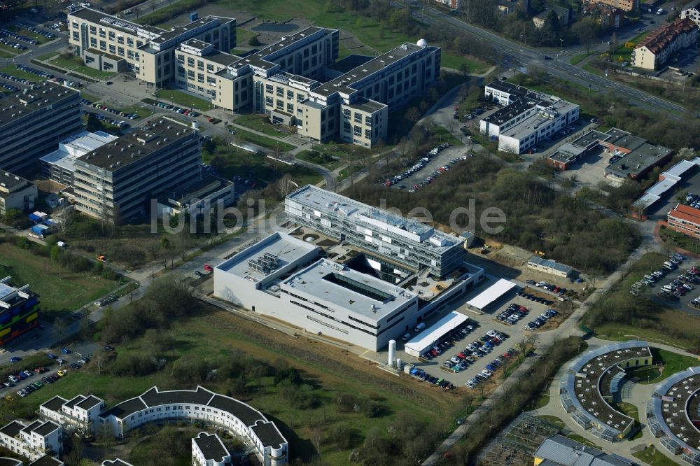 Göttingen von oben - Neubau des Max-Planck-Institut für Sonnensystemforschung in Göttingen im Bundesland Niedersachsen