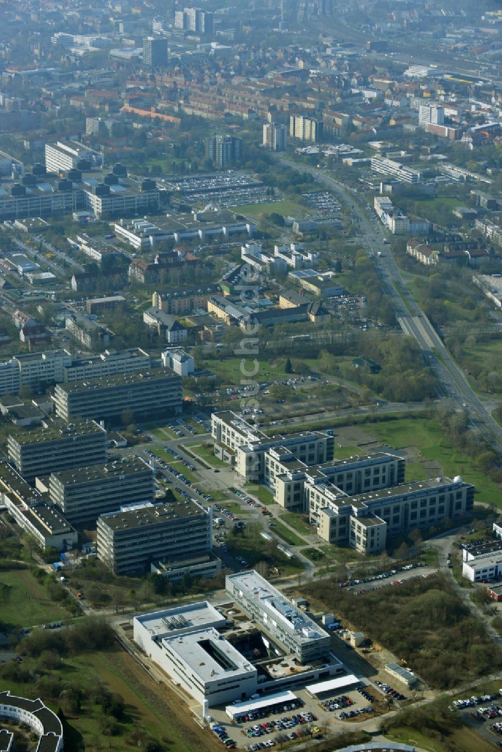 Luftbild Göttingen - Neubau des Max-Planck-Institut für Sonnensystemforschung in Göttingen im Bundesland Niedersachsen