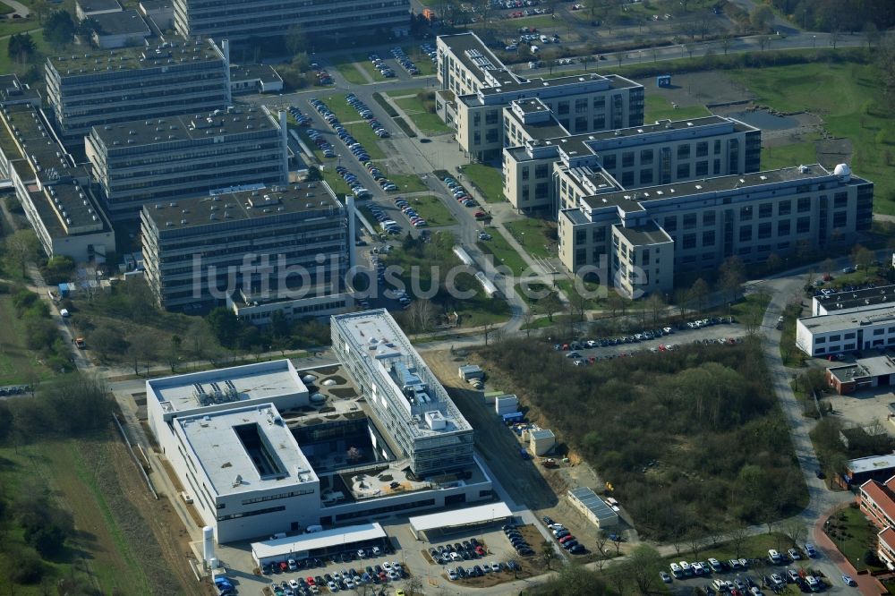 Luftaufnahme Göttingen - Neubau des Max-Planck-Institut für Sonnensystemforschung in Göttingen im Bundesland Niedersachsen