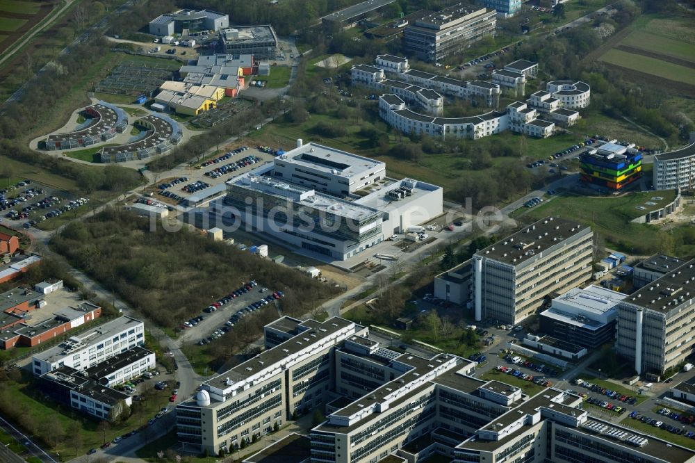 Göttingen von oben - Neubau des Max-Planck-Institut für Sonnensystemforschung in Göttingen im Bundesland Niedersachsen