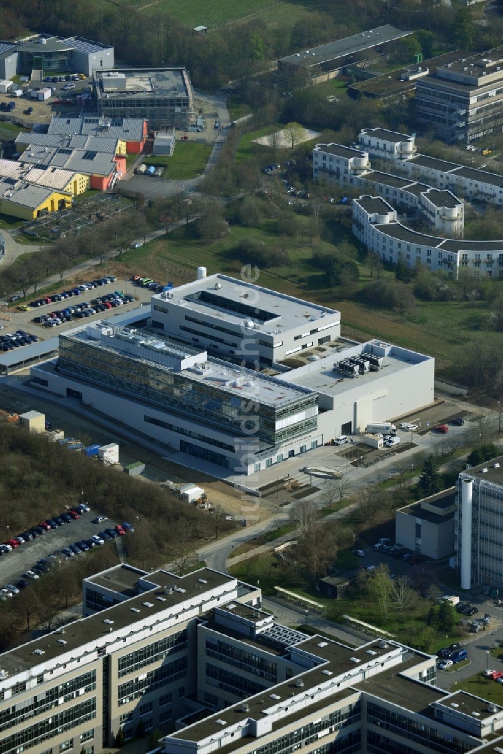 Luftbild Göttingen - Neubau des Max-Planck-Institut für Sonnensystemforschung in Göttingen im Bundesland Niedersachsen