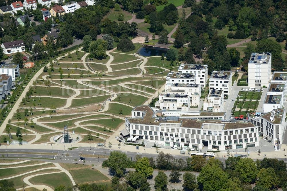 Luftaufnahme Stuttgart - Neubau- Mehrfamilienhaus- Siedlung am Höhenpark in Stuttgart im Bundesland Baden-Württemberg