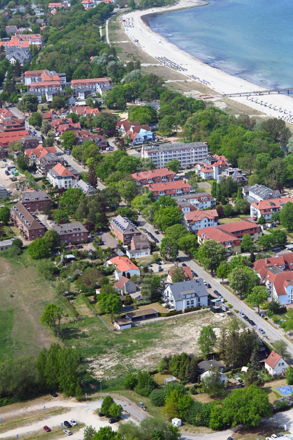 Ostseebad Boltenhagen aus der Vogelperspektive: Neubau einer Mehrfamilienhaus-Wohnanlage Baltic-Quartier in Ostseebad Boltenhagen im Bundesland Mecklenburg-Vorpommern, Deutschland