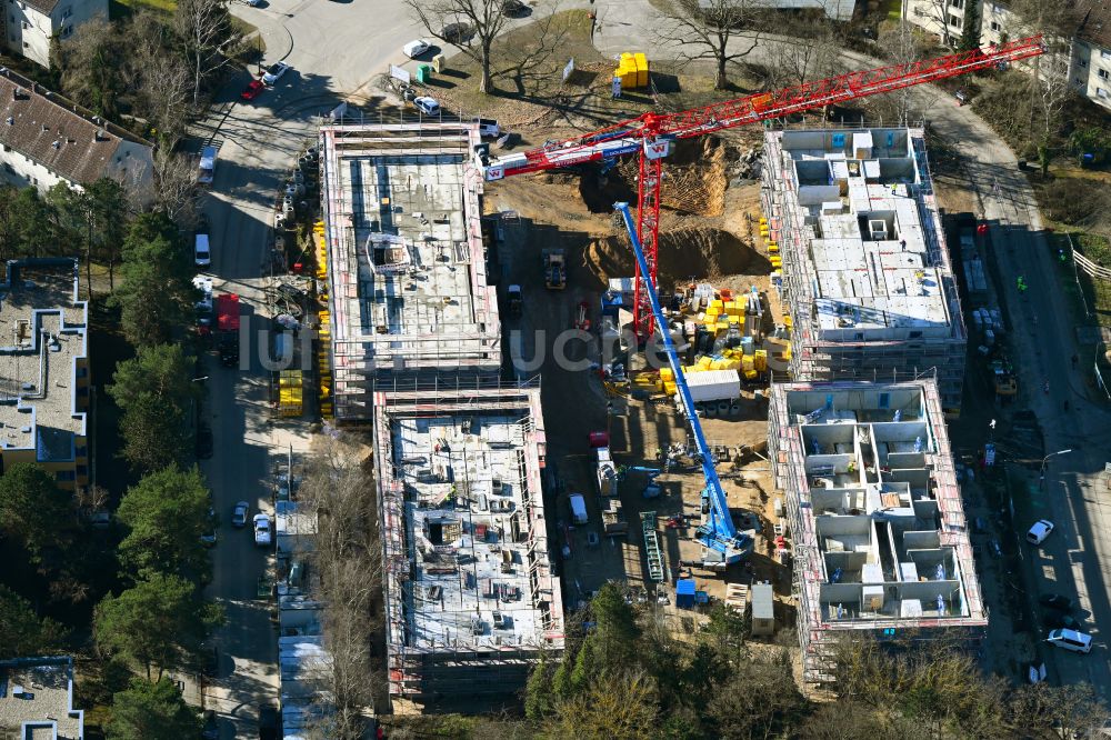 Berlin aus der Vogelperspektive: Neubau einer Mehrfamilienhaus-Wohnanlage Cite Foch Nord in Berlin, Deutschland