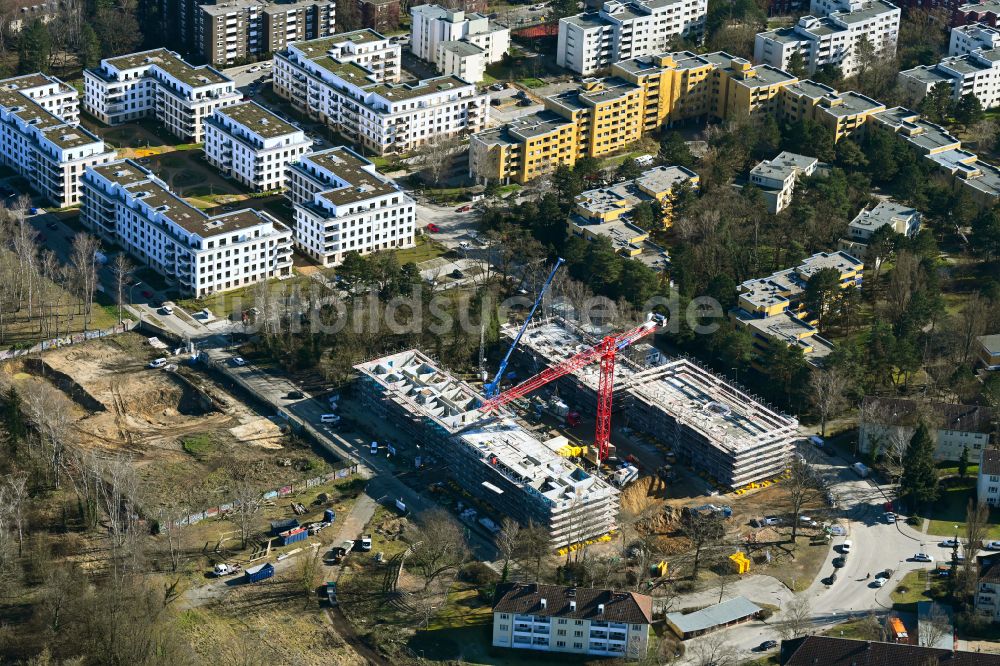 Berlin aus der Vogelperspektive: Neubau einer Mehrfamilienhaus-Wohnanlage Cite Foch Nord in Berlin, Deutschland