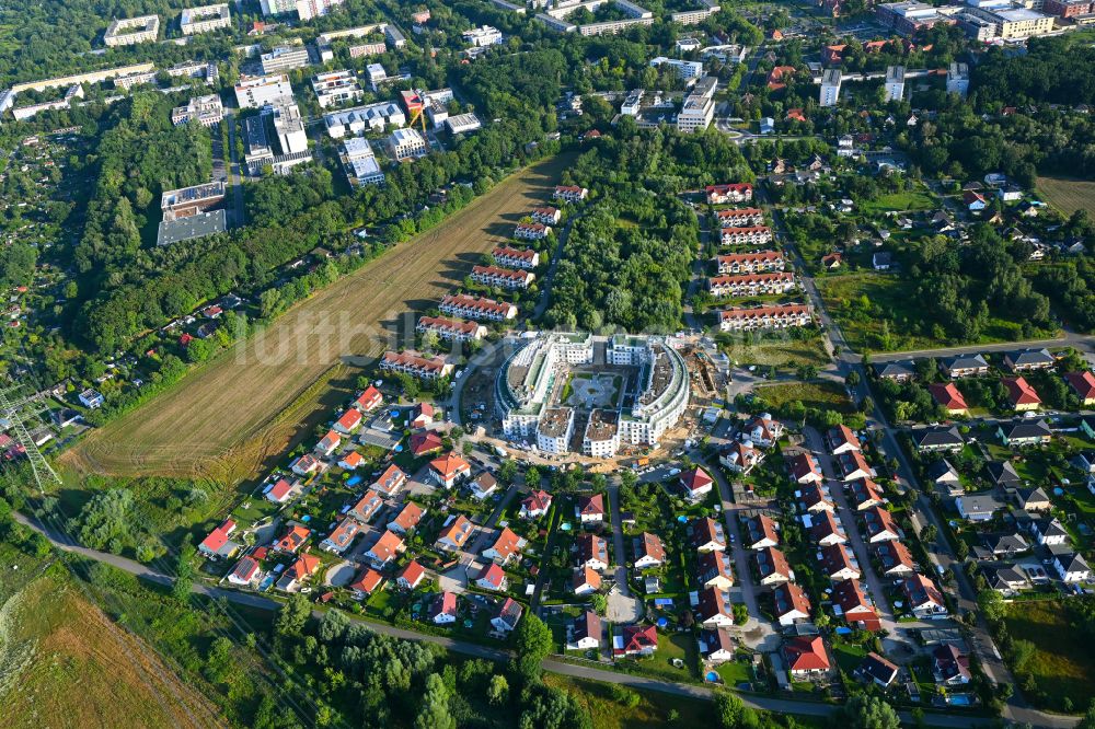 Luftbild Schwanebeck - Neubau einer Mehrfamilienhaus-Wohnanlage Am Eichenring in Schwanebeck im Bundesland Brandenburg, Deutschland