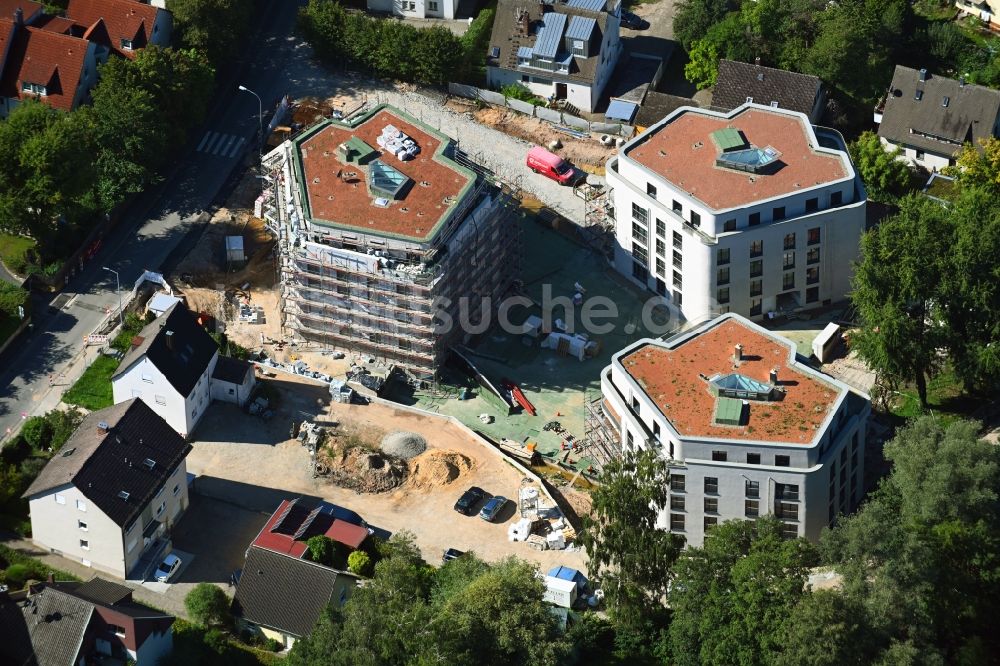 Luftbild Forchheim - Neubau einer Mehrfamilienhaus-Wohnanlage Hainbrunnenpark in Forchheim im Bundesland Bayern, Deutschland