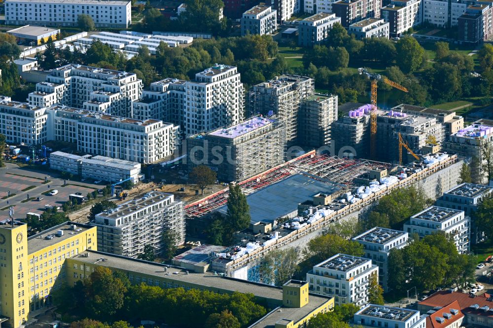 Berlin von oben - Neubau einer Mehrfamilienhaus-Wohnanlage Havelufer-Quartier in Berlin, Deutschland