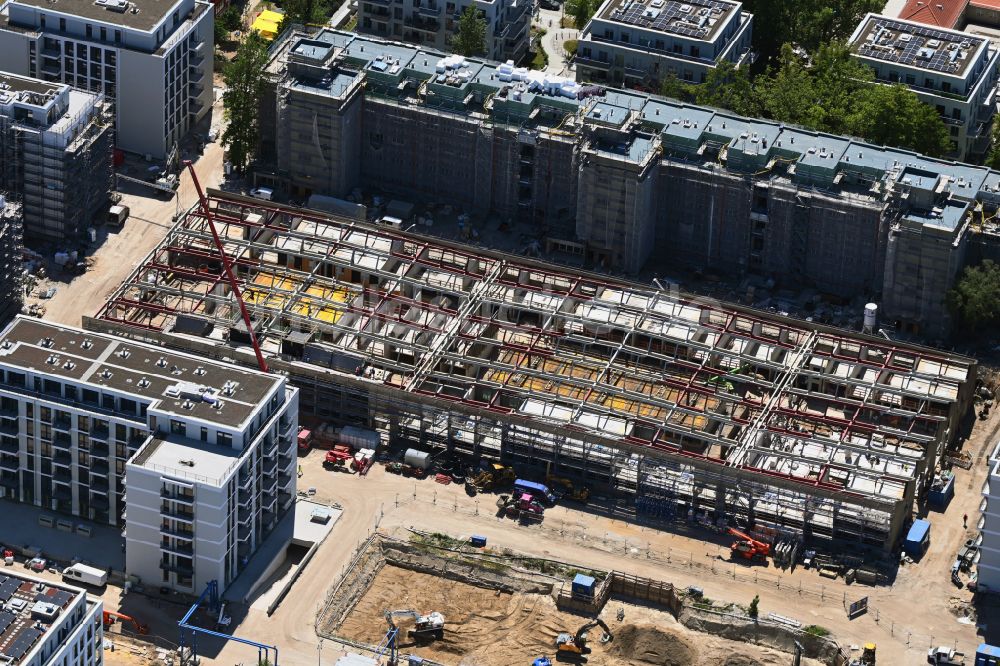 Berlin von oben - Neubau einer Mehrfamilienhaus-Wohnanlage Havelufer-Quartier in Berlin, Deutschland