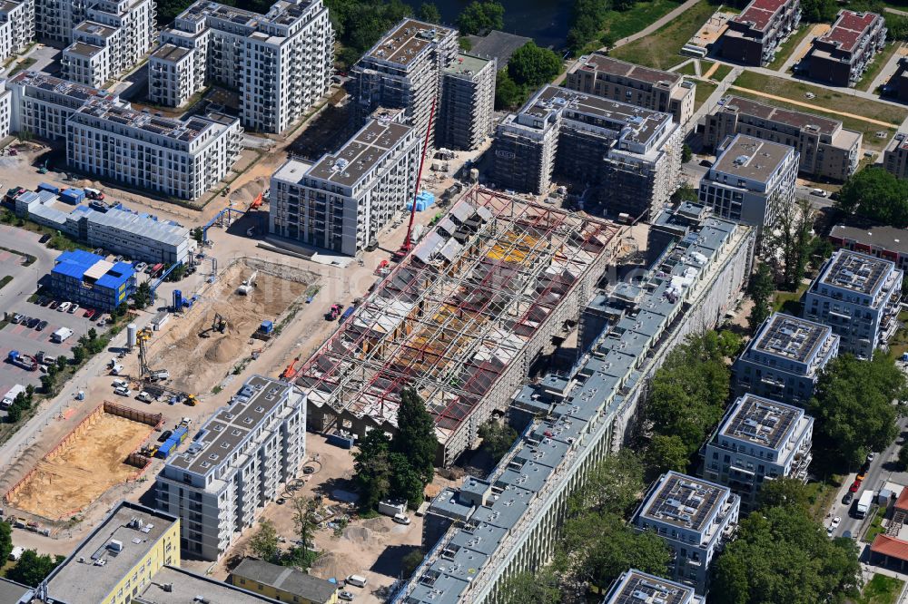 Berlin aus der Vogelperspektive: Neubau einer Mehrfamilienhaus-Wohnanlage Havelufer-Quartier in Berlin, Deutschland