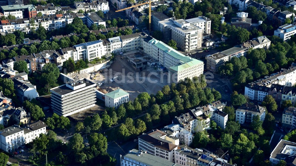 Luftaufnahme Bonn - Neubau einer Mehrfamilienhaus-Wohnanlage im Ortsteil Südstadt in Bonn im Bundesland Nordrhein-Westfalen, Deutschland