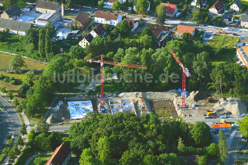 Berlin von oben - Neubau einer Mehrfamilienhaus-Wohnanlage im Ortsteil Staaken in Berlin, Deutschland