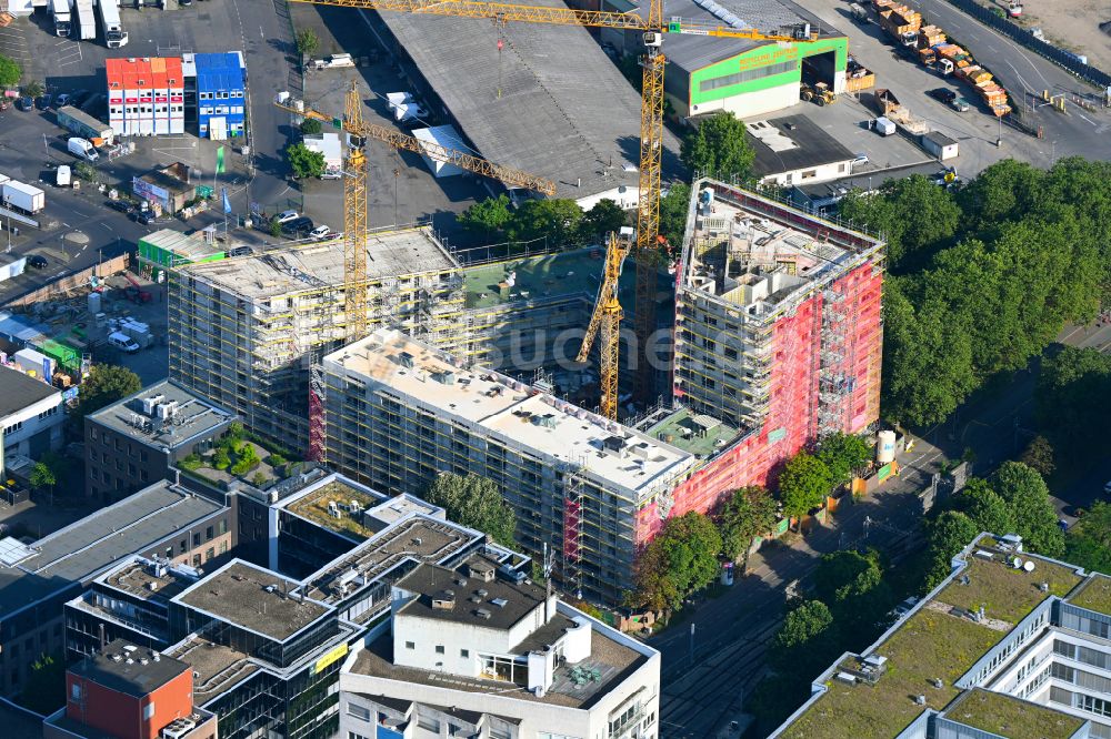 Luftaufnahme Köln - Neubau einer Mehrfamilienhaus-Wohnanlage SECHTM in Köln im Bundesland Nordrhein-Westfalen, Deutschland