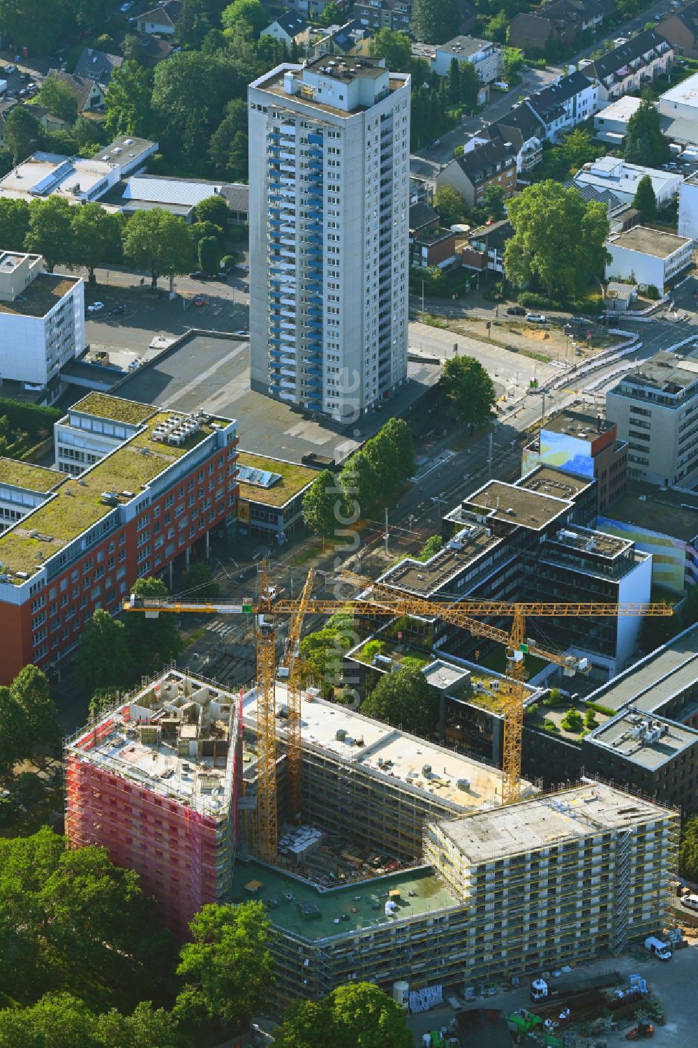 Luftaufnahme Köln - Neubau einer Mehrfamilienhaus-Wohnanlage SECHTM in Köln im Bundesland Nordrhein-Westfalen, Deutschland