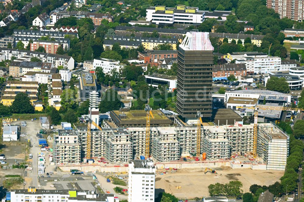 Luftbild Köln - Neubau einer Mehrfamilienhaus-Wohnanlage Die Welle in Köln im Bundesland Nordrhein-Westfalen, Deutschland