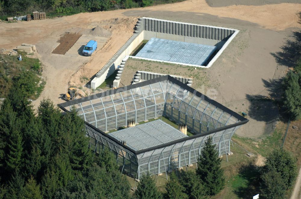 Luftaufnahme Lindenberg - Neubau am Meteorologischen Observatorium Lindenberg bei Beeskow