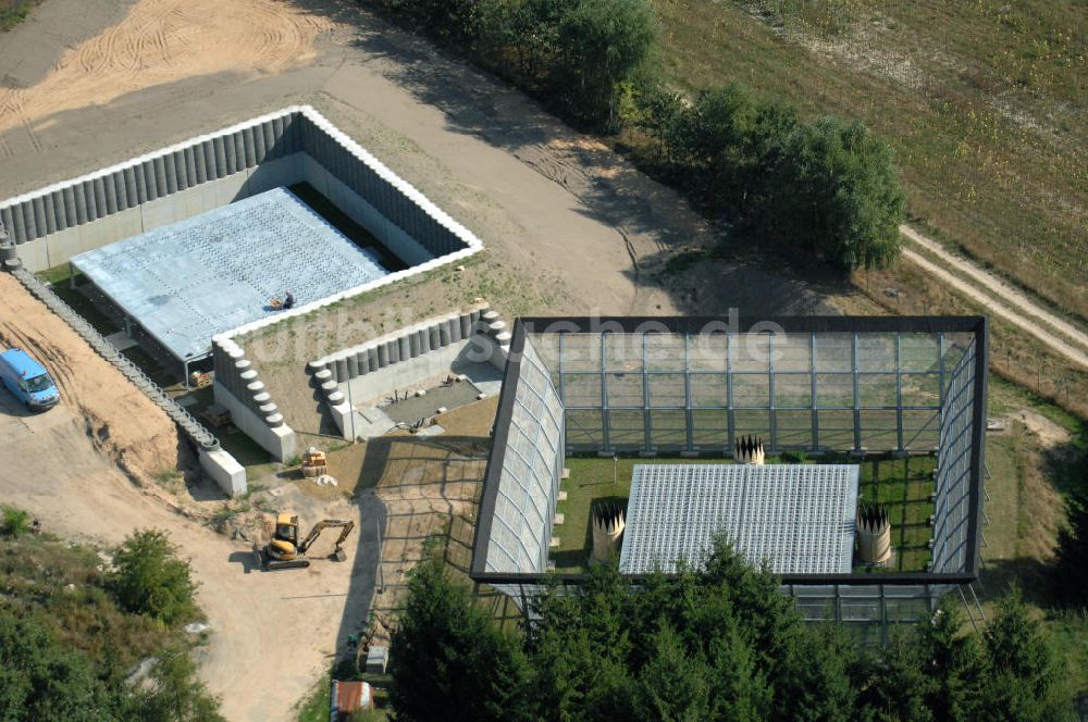 Luftaufnahme Lindenberg - Neubau am Meteorologischen Observatorium Lindenberg bei Beeskow