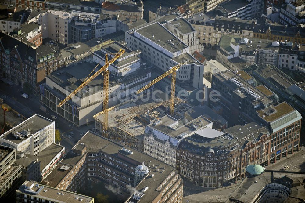 Hamburg von oben - Neubau des Metropolis-Hauses Hamburg